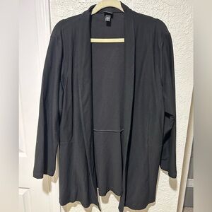 Eileen Fisher womens size 2XL black jacket/cardigan.